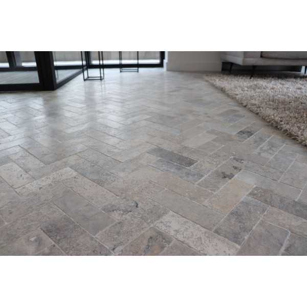 Silver travertin 7,5x20,3