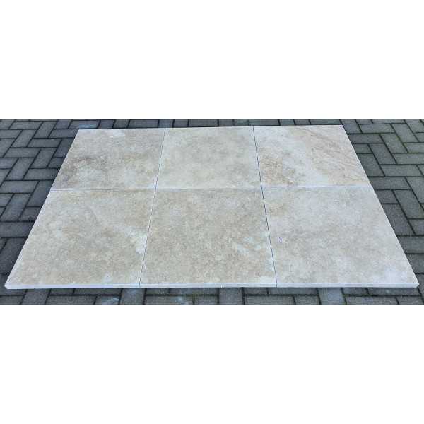 Light walnut travertin 61x61