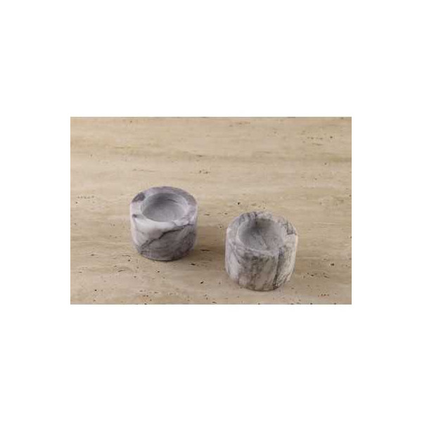 Lilac wit marmer kaarsenhouder