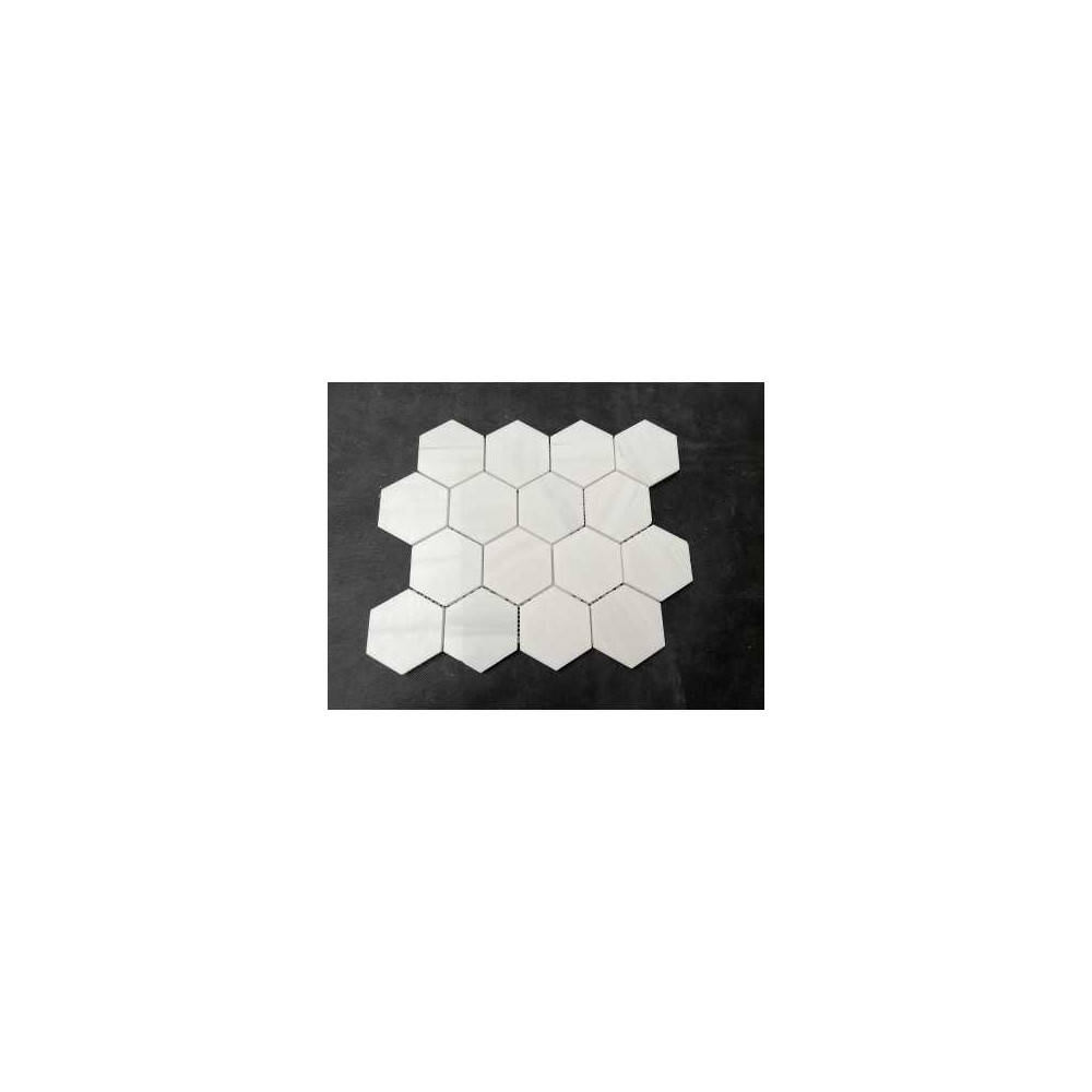 dolomiet marmer mozaiek 3" hexagon
