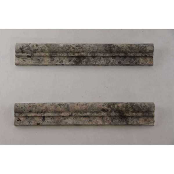 Silver travertin honed ogee 1